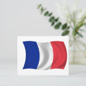 Flagge Frankreichs Postkarte (Stehend Vorderseite)