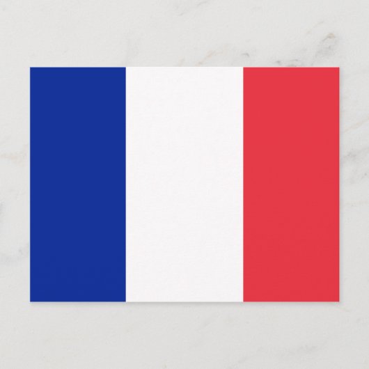 Flagge Frankreichs Postkarte (Vorderseite)