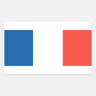 Flagge Frankreichs Rechteckiger Aufkleber