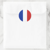 Flagge Frankreichs Runder Aufkleber (Tasche)