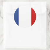 Flagge Frankreichs Runder Aufkleber (Tasche)