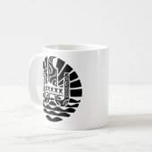 Flagge Frankreichs (Schwarz) Kaffeetasse (Vorderseite Links)