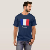 Flagge Frankreichs T-Shirt (Vorne ganz)