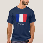 Flagge Frankreichs T-Shirt (Vorderseite)