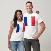 Flagge Frankreichs T-Shirt (Unisex)