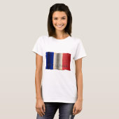 Flagge Frankreichs T-Shirt (Vorne ganz)