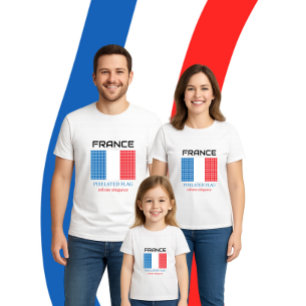 Flagge Frankreichs T-Shirt