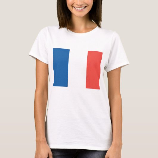 Flagge Frankreichs T-Shirt (Vorderseite)