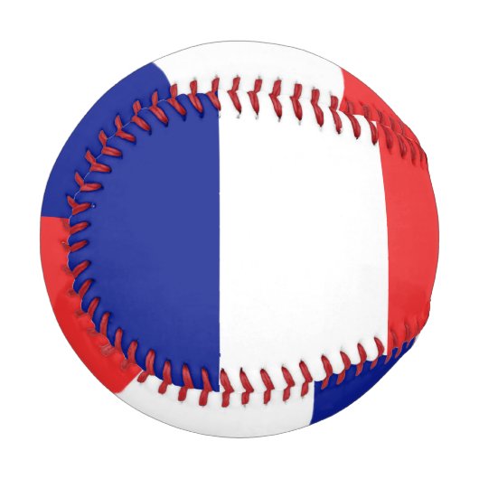 Flagge Frankreichs Tricolore Baseball (Vorderseite Links)