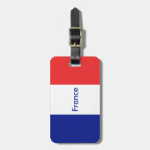 Flagge Frankreichs Tricolore Gepäckanhänger (Vorderseite vertikal)