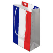 Flagge Frankreichs Tricolore Kleine Geschenktüte (Vorderseite Schrägansicht)