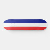 Flagge Frankreichs Tricolore Skateboard (Horizontal)