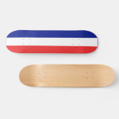 Flagge Frankreichs Tricolore Skateboard (Horizontal)