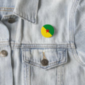 Flagge Französisch-Guayana Button (Beispiel)