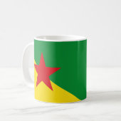 Flagge Französisch-Guayana Kaffeetasse (Vorderseite Links)