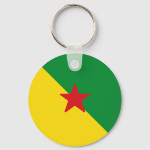 Flagge Französisch-Guayana Schlüsselanhänger