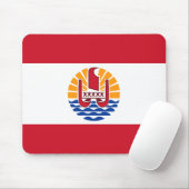 Flagge Französisch-Polynesien-Mousepad Mousepad (Mit Mouse)