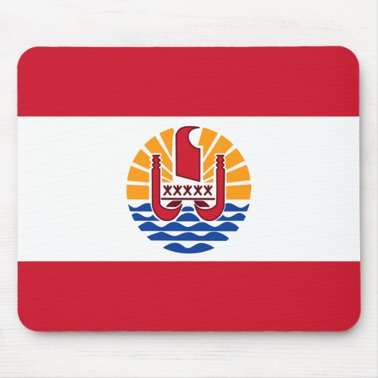 Flagge Französisch-Polynesien-Mousepad Mousepad (Vorne)
