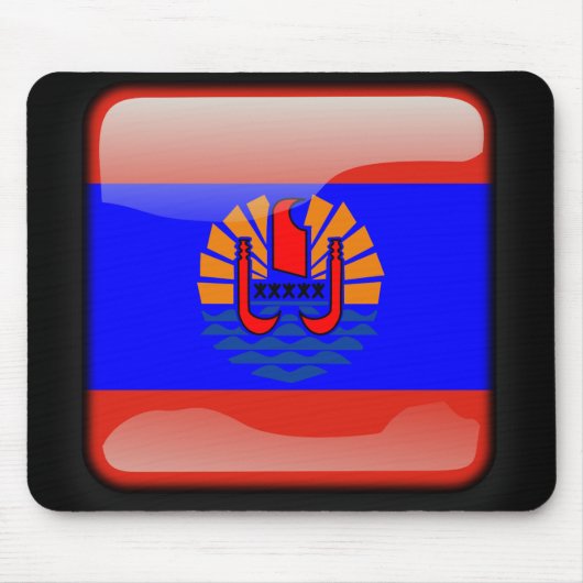 Flagge Französisch-Polynesiens Mousepad (Vorne)