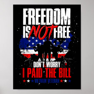 Flagge Freiheit ist nicht keine Sorge bezahlte die Poster