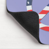 Flagge-Friedenszeichen Mousepad (Ecke)