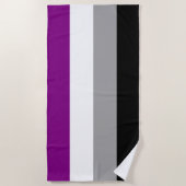 Flagge für Asexualität Strandtuch (Vorderseite)
