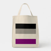 Flagge für Asexualität Tragetasche (Rückseite)