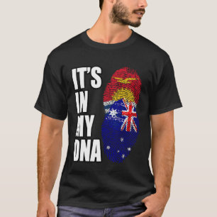 Flagge für australische und kiribatische Mischung T-Shirt
