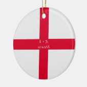 Flagge für benutzerdefinierte Meldung - England Keramik Ornament (Links)