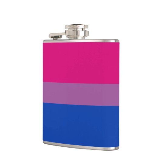 Flagge für Bisexualität Flachmann (Links)