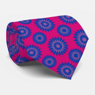 Flagge für Bisexualität / rosa Blume Krawatte