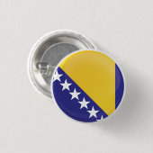 Flagge für Bosnien und Herzegowina Button (Vorne & Hinten)