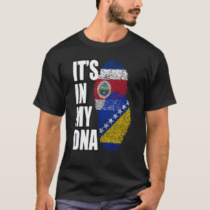 Flagge für bosnisch-costa-ricanische Mix-DNA T-Shirt