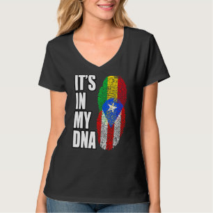 Flagge für das malische und puerto-ricanische Mix- T-Shirt