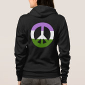 Flagge für Genderqueer Hoodie (Rückseite)