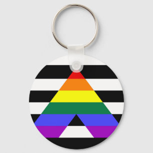 Flagge für gerade Allegie Schlüsselanhänger