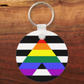 Flagge für gerade Allegie Schlüsselanhänger (Vorderseite)