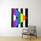 Flagge für gerade Allegie Wandteppich (Beispiel (Horizontal))