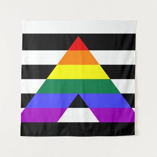 Flagge für gerade Allegie Wandteppich (Vorderseite)