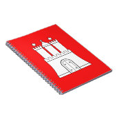 Flagge für Hamburger Notebook Notizblock (Rechte Seite)