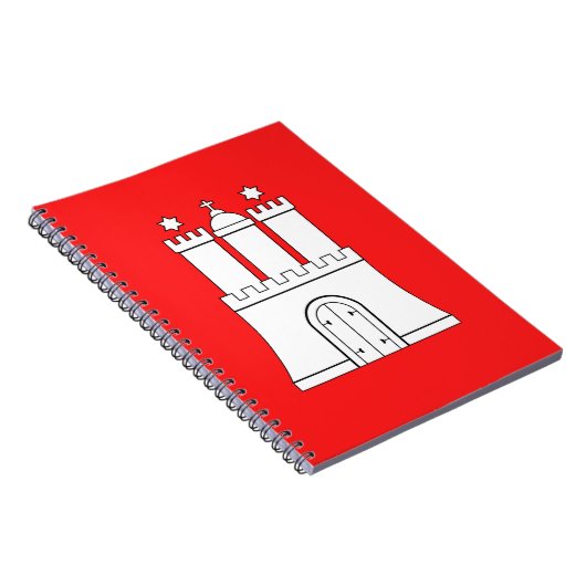 Flagge für Hamburger Notebook Notizblock (Rechte Seite)