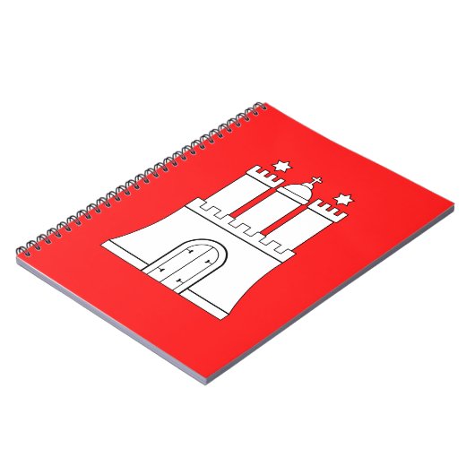 Flagge für Hamburger Notebook Notizblock (Linke Seite)