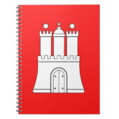 Flagge für Hamburger Notebook Notizblock (Vorderseite)