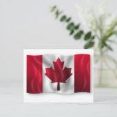 Flagge für Kanada Postkarte (Stehend Vorderseite)