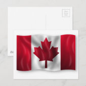 Flagge für Kanada Postkarte (Vorne/Hinten)