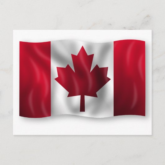 Flagge für Kanada Postkarte (Vorderseite)