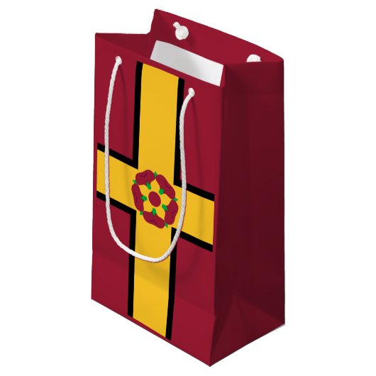 Flagge für kleine Geschenktasche Northamptonshire Kleine Geschenktüte (Vorderseite Schrägansicht)