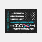 Flagge für Krebs Fleecedecke (Vorderseite (Horizontal))