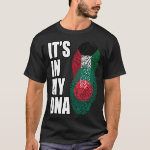 Flagge für Kuwaiter und Bangladesch-Mischung aus D T-Shirt