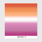 Flagge für Lesben - lesbische Flagge Aufkleber (Blatt)